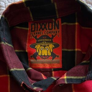 DIXXON Red and Black Flannel with Yellow Accents